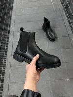 Premium Black Leather Boots Comfort in Every Step - Image 11