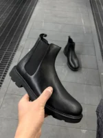 Premium Black Leather Boots Comfort in Every Step - Image 2