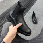 Premium Black Leather Boots Comfort in Every Step