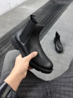 Premium Black Leather Boots Comfort in Every Step