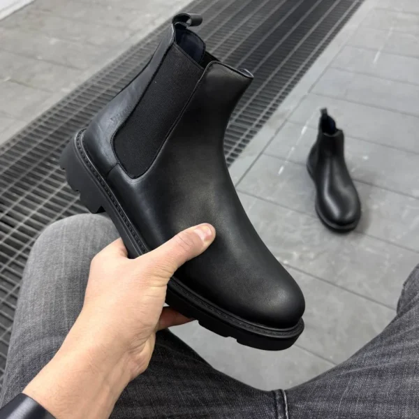 Premium Black Leather Boots Comfort in Every Step