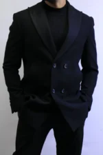 Black perficto Wool Coat —Premium Classic Fit , Modern Minimal Cut perficto - Image 6