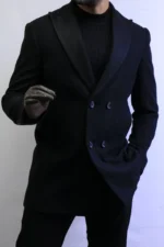 Black perficto Wool Coat —Premium Classic Fit , Modern Minimal Cut perficto - Image 3