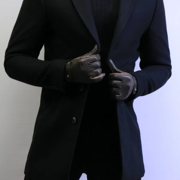 Black Wool Coat —Premium Classic Fit , Modern Minimal Cut