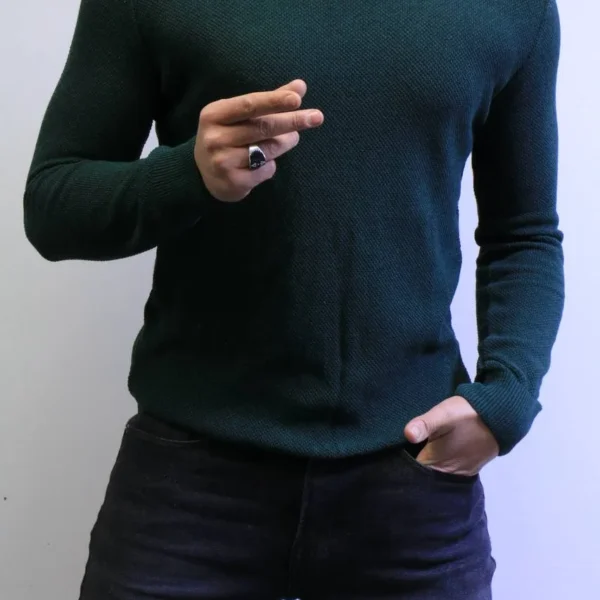 classic knit sweater with warm winter colors elegance in every detail