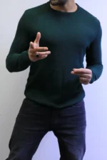 classic knit sweater with warm winter colors elegance in every detail - Image 14