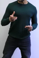 classic knit sweater with warm winter colors elegance in every detail - Image 13