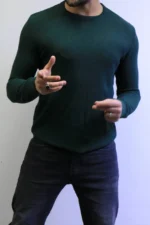 classic knit sweater with warm winter colors elegance in every detail - Image 4