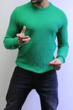 classic knit sweater with warm winter colors elegance in every detail - Image 8