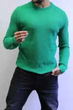 classic knit sweater with warm winter colors elegance in every detail - Image 9