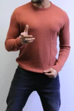 classic knit sweater with warm winter colors elegance in every detail - Image 6