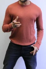 classic knit sweater with warm winter colors elegance in every detail - Image 3