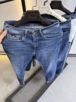 Light  Blue Wash Jeans for Men – basic  Fit