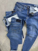 Light  Blue Wash Jeans for Men – basic  Fit - Image 9