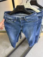 Light  Blue Wash Jeans for Men – basic  Fit - Image 8