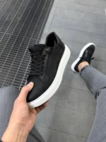 Men’s Premium Black Urban Sneakers – Sleek & Versatile - Image 2