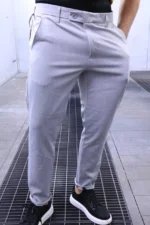 Men's Classic Slim Fit Formal Trousers - Elegant Style for Business & Occasions - Image 9