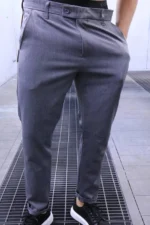 Men's Classic Slim Fit Formal Trousers - Elegant Style for Business & Occasions - Image 7