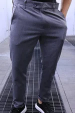 Men's Classic Slim Fit Formal Trousers - Elegant Style for Business & Occasions - Image 5