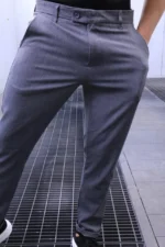 Men's Classic Slim Fit Formal Trousers - Elegant Style for Business & Occasions