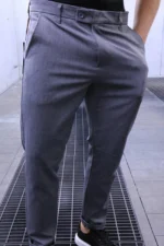 Men's Classic Slim Fit Formal Trousers - Elegant Style for Business & Occasions - Image 2