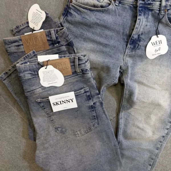 simple light Blue jeans modern and elegant everyday look