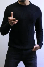 MC Men's Premium Knit Sweatshirt - Elegant Beige Edition - Image 2