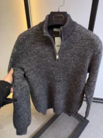 Men's Premium Quarter-Zip Knit Sweater - Smart Casual - Image 23
