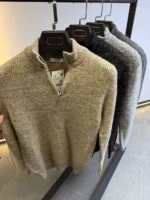 Men's Premium Quarter-Zip Knit Sweater - Smart Casual - Image 3