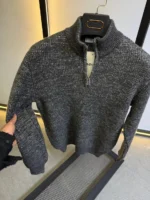 Men's Premium Quarter-Zip Knit Sweater - Smart Casual - Image 18