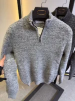 Men's Premium Quarter-Zip Knit Sweater - Smart Casual - Image 21