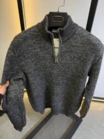 Men's Premium Quarter-Zip Knit Sweater - Smart Casual - Image 15