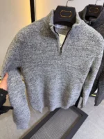 Men's Premium Quarter-Zip Knit Sweater - Smart Casual - Image 13