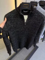 Men's Premium Quarter-Zip Knit Sweater - Smart Casual - Image 26