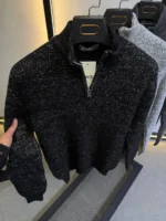 Men's Premium Quarter-Zip Knit Sweater - Smart Casual - Image 2