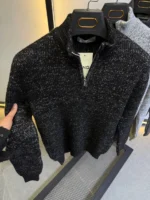 Men's Premium Quarter-Zip Knit Sweater - Smart Casual - Image 4