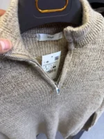 Men's Premium Quarter-Zip Knit Sweater - Smart Casual - Image 7