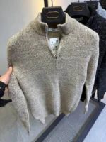 Men's Premium Quarter-Zip Knit Sweater - Smart Casual