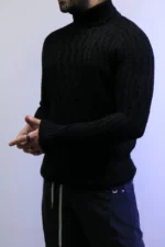 Men's Premium Quarter-Knit Sweater - Smart Casual - Image 4