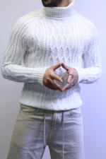 Men's Premium Quarter-Knit Sweater - Smart Casual - Image 9