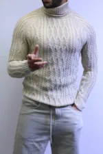Men's Premium Quarter-Knit Sweater - Smart Casual - Image 16