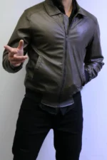 Premium Olive Leather Jacket for Men – ZAC - Image 10