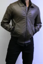 Premium Olive Leather Jacket for Men – ZAC - Image 12