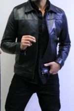 jacket leather 100% Black Leather Jacket – ZACSTORE ref 05 - Image 8