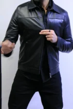 jacket leather 100% Black Leather Jacket – ZACSTORE ref 05 - Image 3