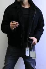 Black Shearling Jacket – Warm Winter Essential with Premium Finish - Image 4