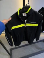 Men’s Black & Neon Yellow Tracksuit Set – Zip-Up Jacket & Jogger Pants | Streetwear Sportswear - Image 9