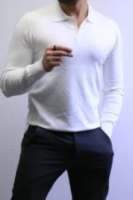 Men’s Knit Polo Shirt Long Sleeve – Slim Fit Elegant Style – ZACSTORE - Image 19