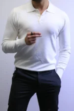 Men’s Knit Polo Shirt Long Sleeve – Slim Fit Elegant Style – ZACSTORE - Image 26