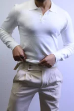 Men’s Knit Polo Shirt Long Sleeve – Slim Fit Elegant Style – ZACSTORE - Image 13